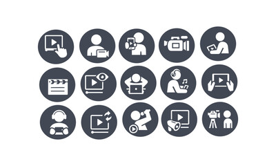 Video Icons vector design