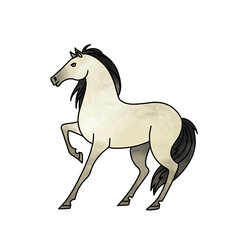 Obraz na płótnie Canvas Horse isolated illustration