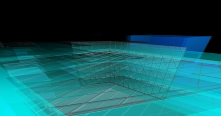 Abstract architecture digital background 3d rendering