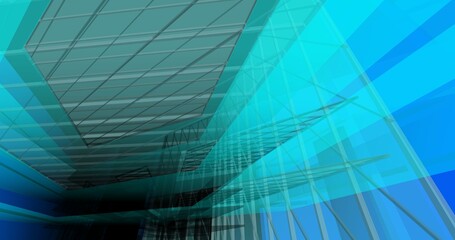 Obraz premium Abstract architecture digital background 3d rendering