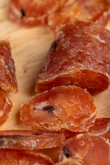 Dried chicken sausage with dried tomatoes