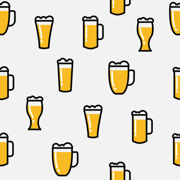 Beer glass background