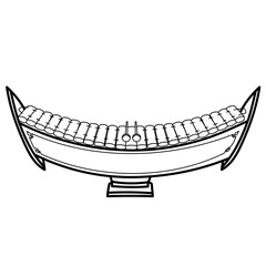 alto xylophone line icon