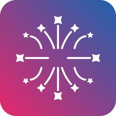 Vector Design Fireworks Icon Style