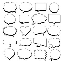 Fototapeta premium set of speech bubbles