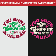 Nurse typography design for t shirt lovers