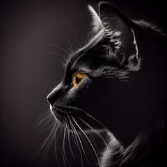 Black Cat Portre