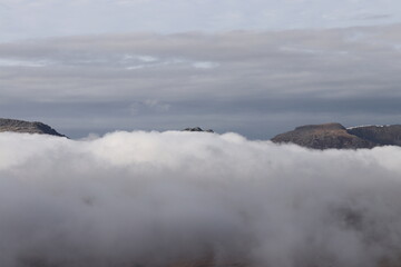 Snowdonia Tryfan clouds glyderau wales