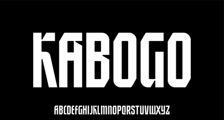 kabogo, bold condensed font for poster and head line 