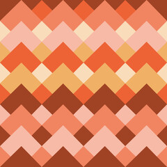 Retro Warm pattern in vintage style of the 60s and 70s 