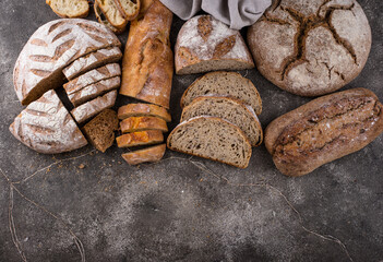 Fresh homemade bread with a crispy crust