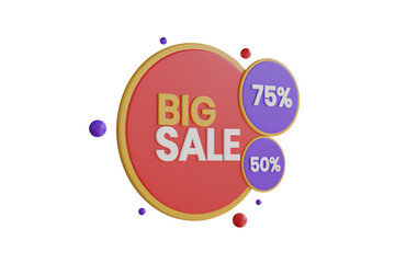 Big Sale Up to 70% 3D Illustration