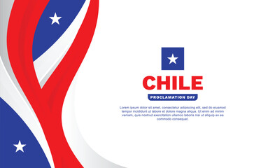 Obraz na płótnie Canvas Chile Proclamation Day Background Event