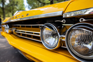 Fototapeta premium chrome vintage car