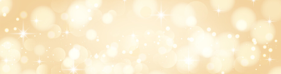 玉ボケが美しい背景。シャンパンゴールドの美しい背景。　
