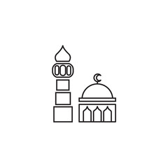 Islamic lattern design logo vector