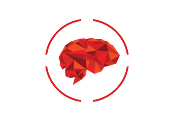 brain logo and icon design