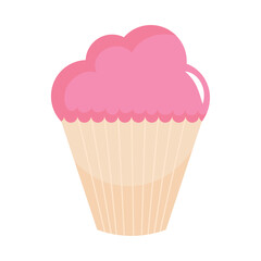 pink sweet cupcake