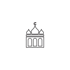 Islamic lattern design logo vector