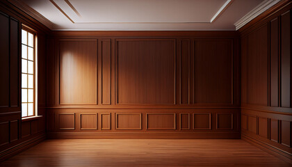 Obraz premium Empty room for exhibition or advertisement and background. Generative AI