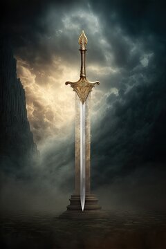 The Sword of Saint Longinus (Christian Legend) Generative AI