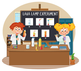 Lava lamp science experiment