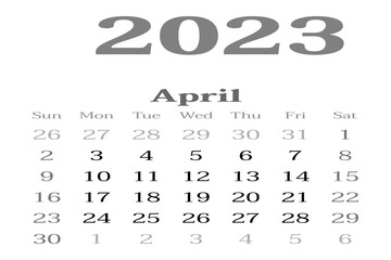 Financial Planning for the month of April