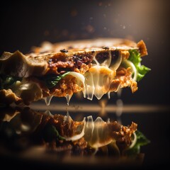 A close up of the Sandwich.Generative AI 