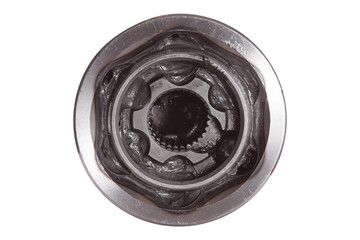 constant velocity joint with lubrication isolated on white background