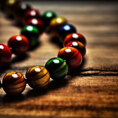 Colorful and stylish beaded necklace.	
