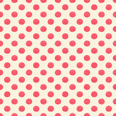 Pastel polka dot pink seamless pattern. Minimalism fashion design print. Polka dots vintage background, tile. For home decor, fabric textile pattern, postcard, wrapping paper, wallpaper