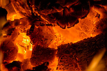 Detail of some embers
