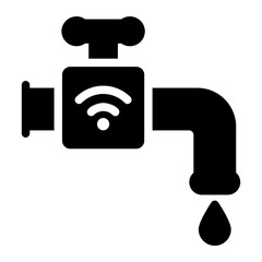 water tap glyph icon