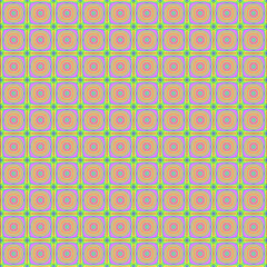 quadratische fl&auml;che aus 10x10 einzelquadraten gef&uuml;llt mit einem abstrakten regenbogen-farbigem muster