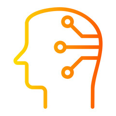 artificial intelligence gradient icon