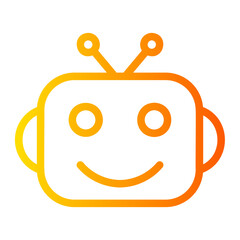robot gradient icon