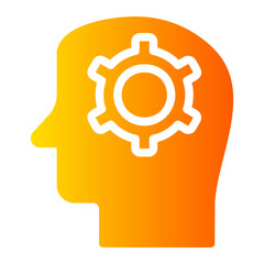 thinking gradient icon