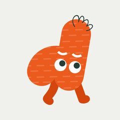 Cartoon character, abstract personage, mascot design, funny avatar, cute icon