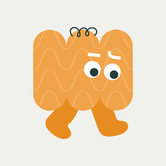 Cartoon character, abstract personage, mascot design, funny avatar, cute icon