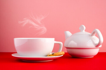 cup of tea and teapot