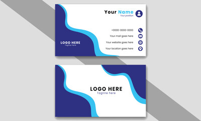 Creative layout corporate identity.Vector modern futuristic creative business card template for business, technology.Simple clean design.