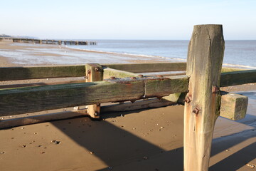 Fototapeta premium Walcott beach Norfolk UK