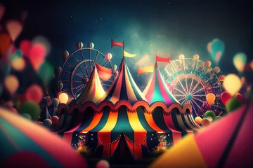 Fotobehang Circus Theme Park © Rafael