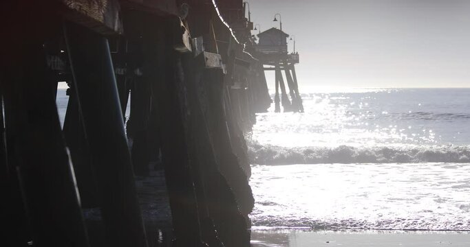 Bright Sun Along A Pier