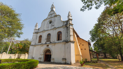 Fototapeta premium Saint Francis Church, Kochi is one of the oldest European churches, build in 1503. Body of Portuguese explorer Vasco da Gama was originally buried in this church in 1524.