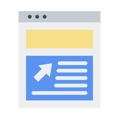 Fototapeta premium Web Page school education line icon