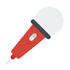 Microphone school education line icon