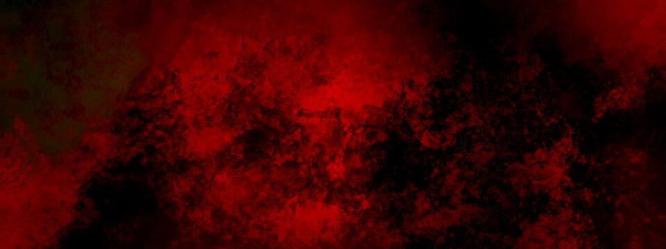 Dark black red wall grunge light neon effect texture concrete old wall background. dark red bustee cement stone smoke clouds love storm splashed surface luxurious modern digital 