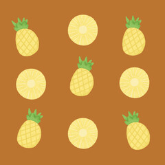 seamless pattern with fruits