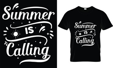 t shirt design Summer Is Calling T shirt Design